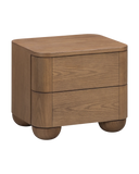 Bound Bedside Table - Deep Oak