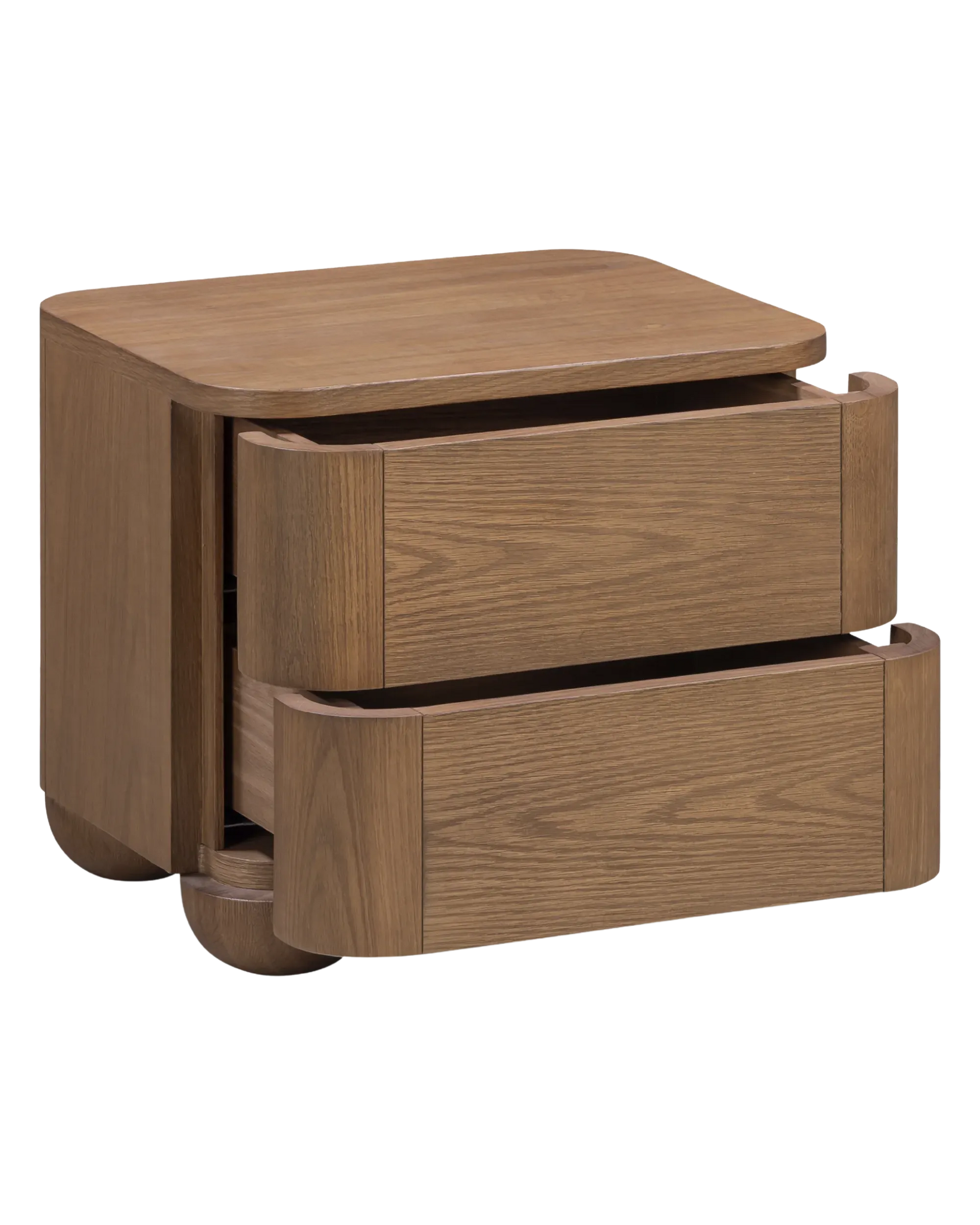 Bound Bedside Table - Deep Oak