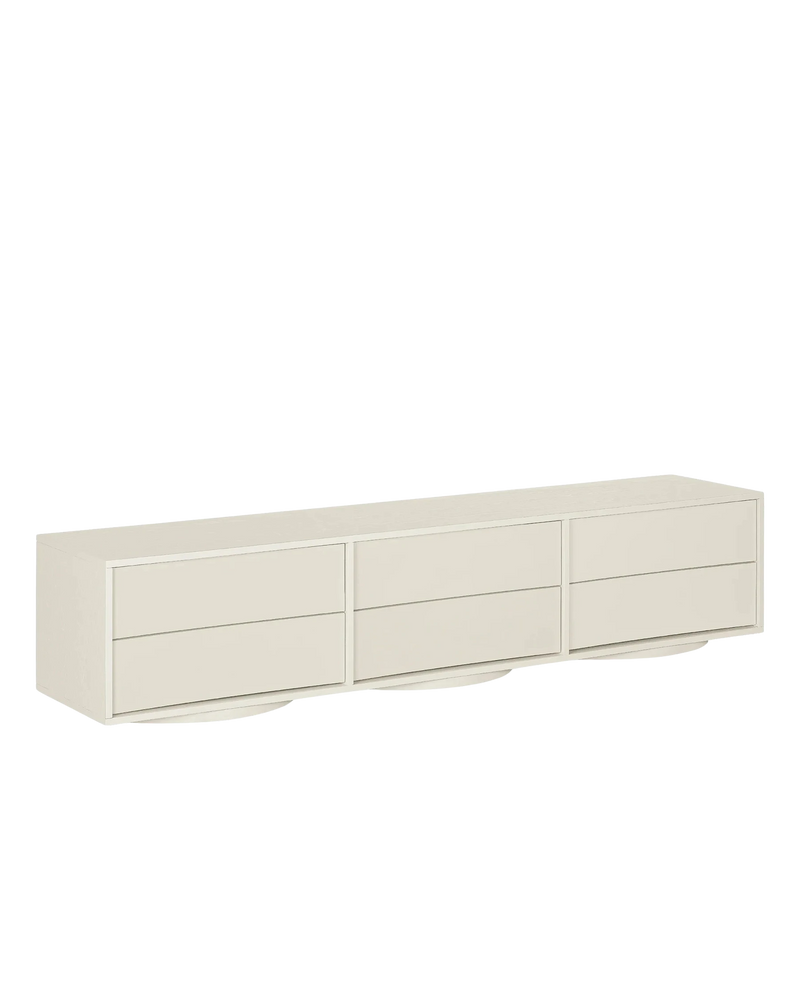 Tide Entertainment Unit 210cm - Porcelain