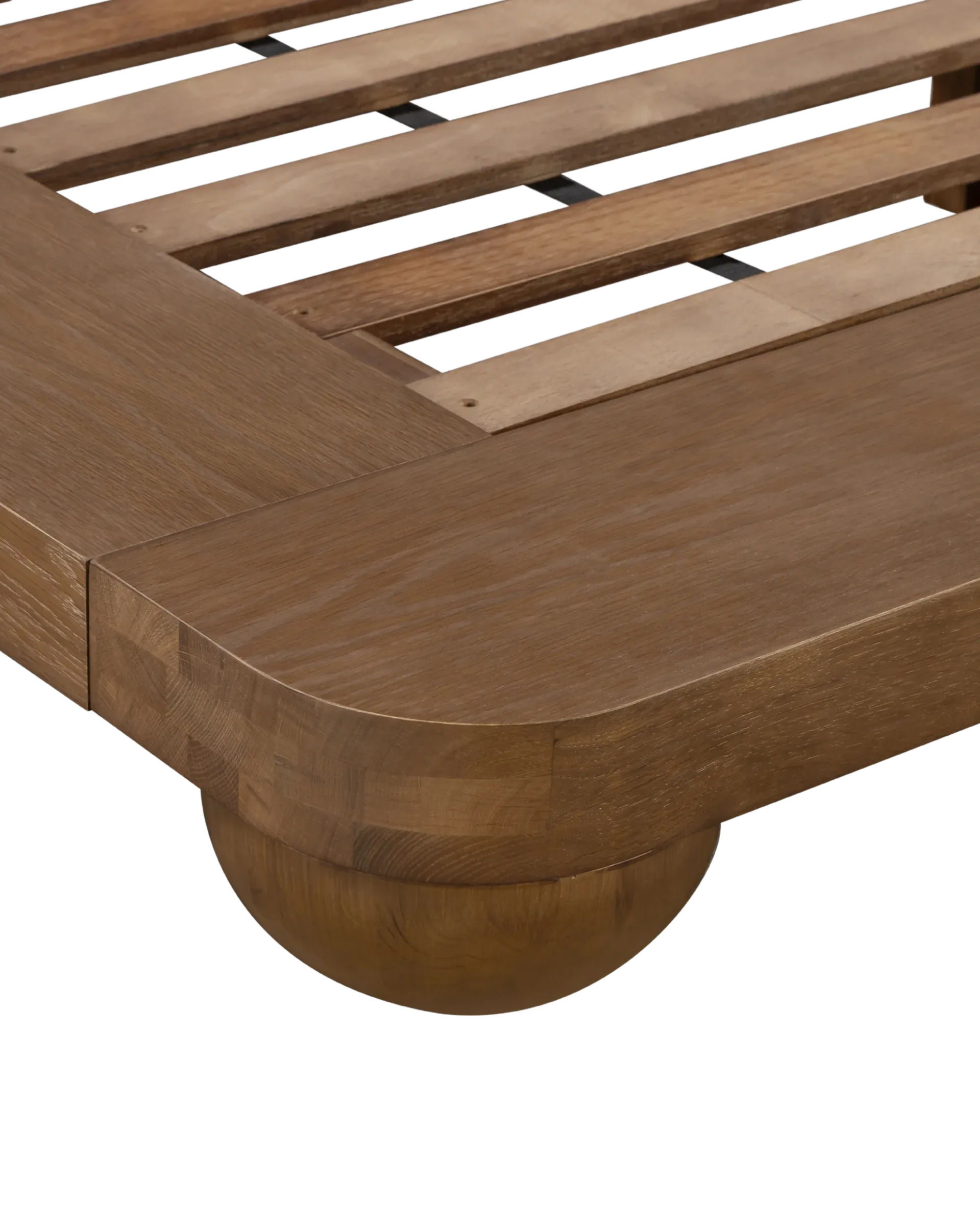 Bound Queen Bed Base -Deep Oak