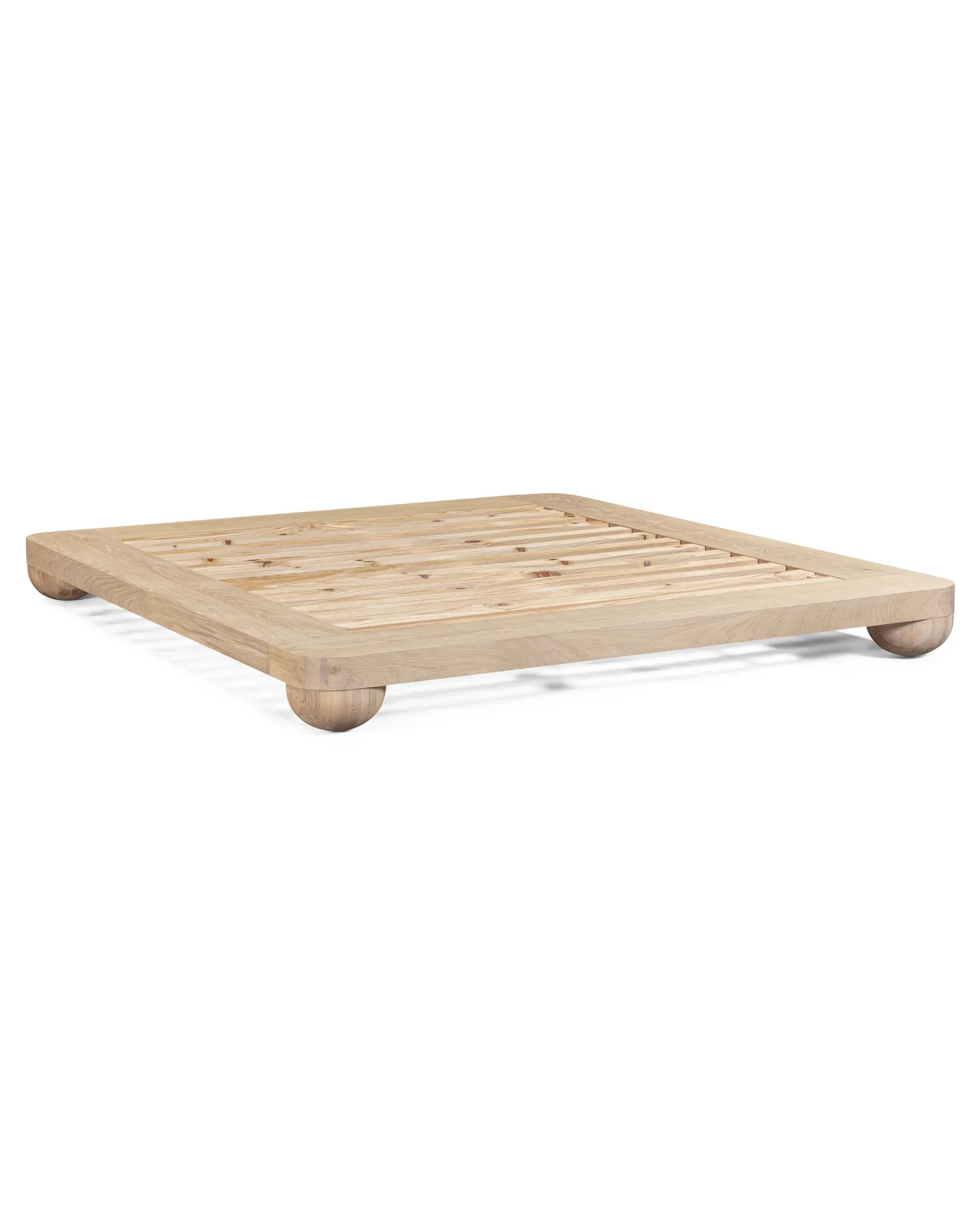 Bound Queen Bed Base - Oak