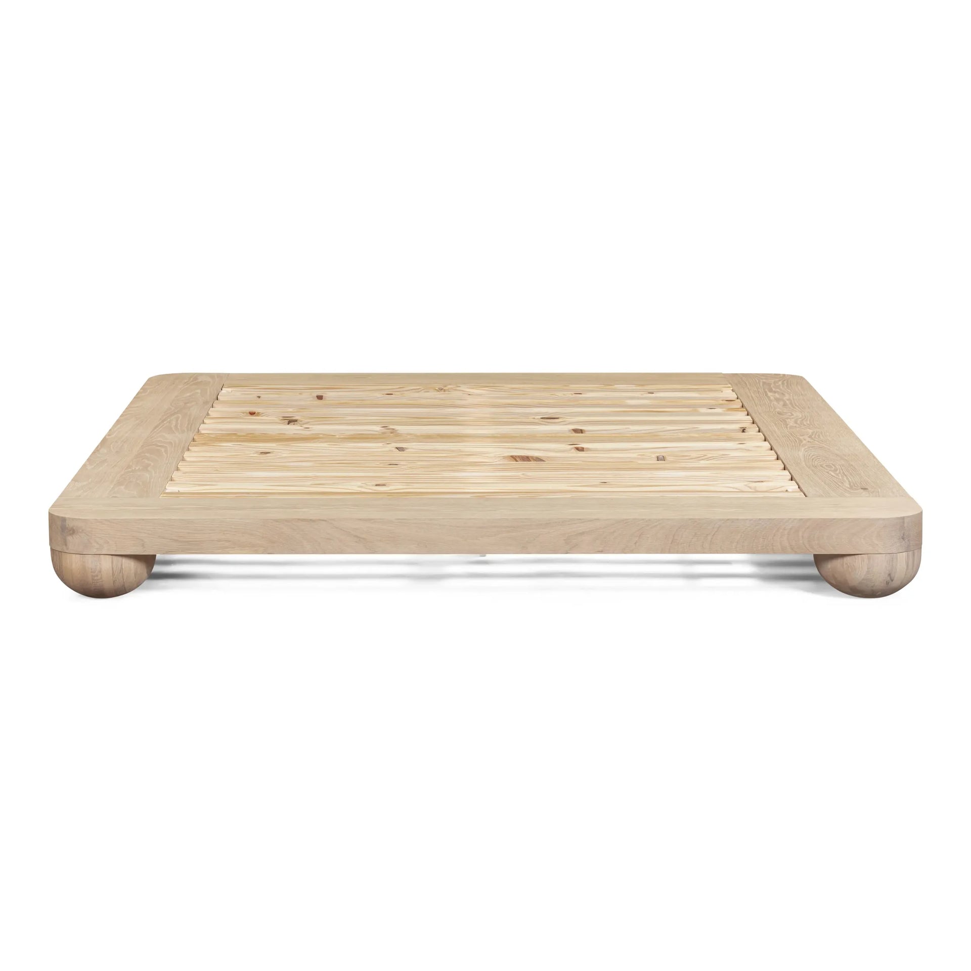 Bound King Bed Base - Oak