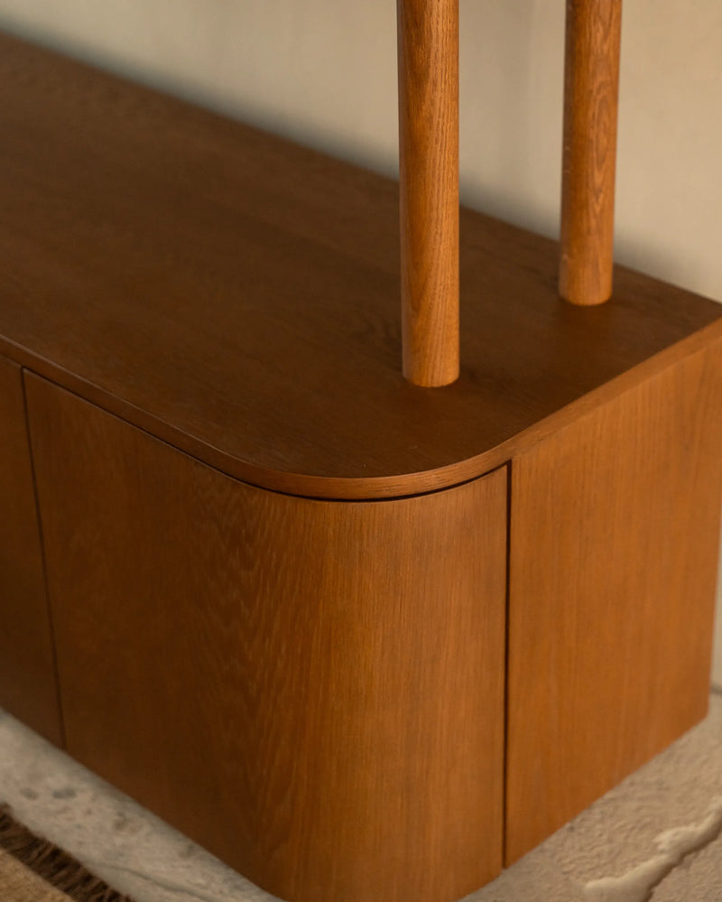 Breeze Shelving Unit Medium - Deep Oak