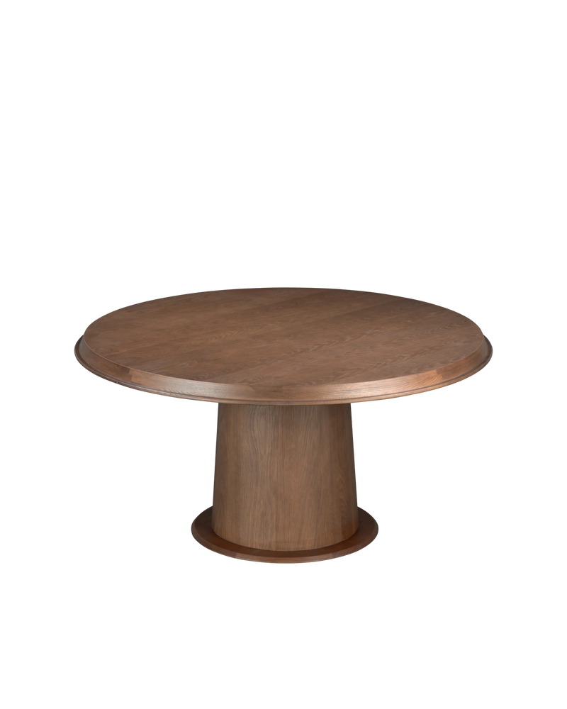 Tone Round Dining Table 150cm - Deep Oak