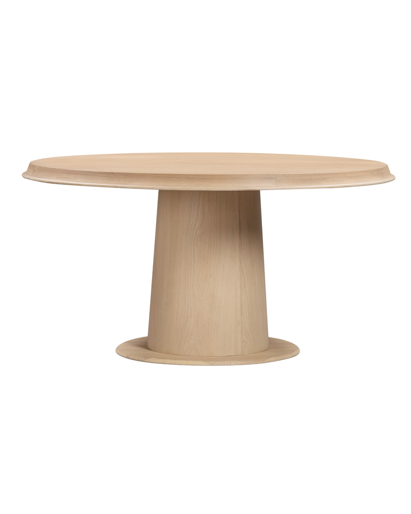 Tone Round Dining Table 150cm - Light Oak