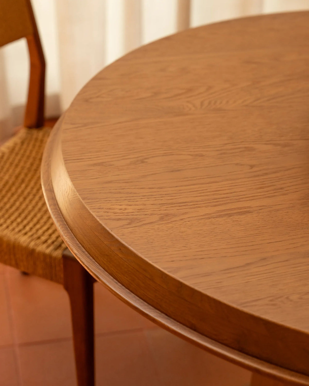 Tone Round Dining Table 150cm - Deep Oak