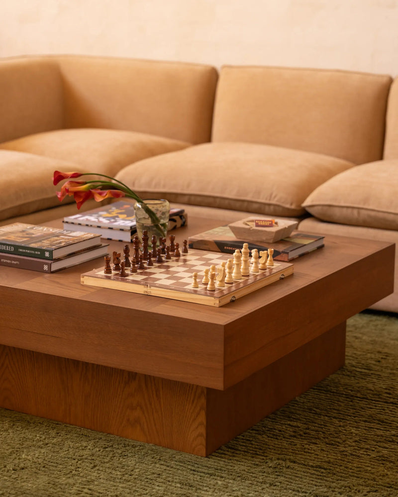 Check Coffee Table - Deep Oak
