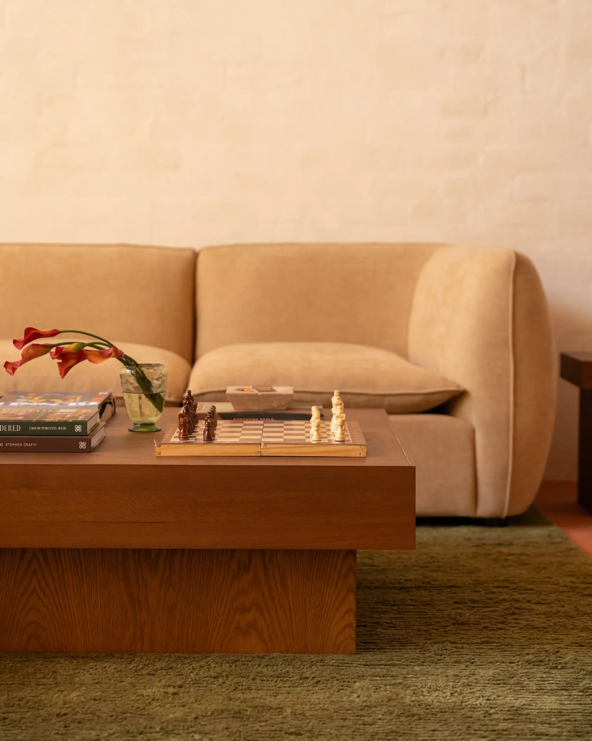 Check Coffee Table - Deep Oak