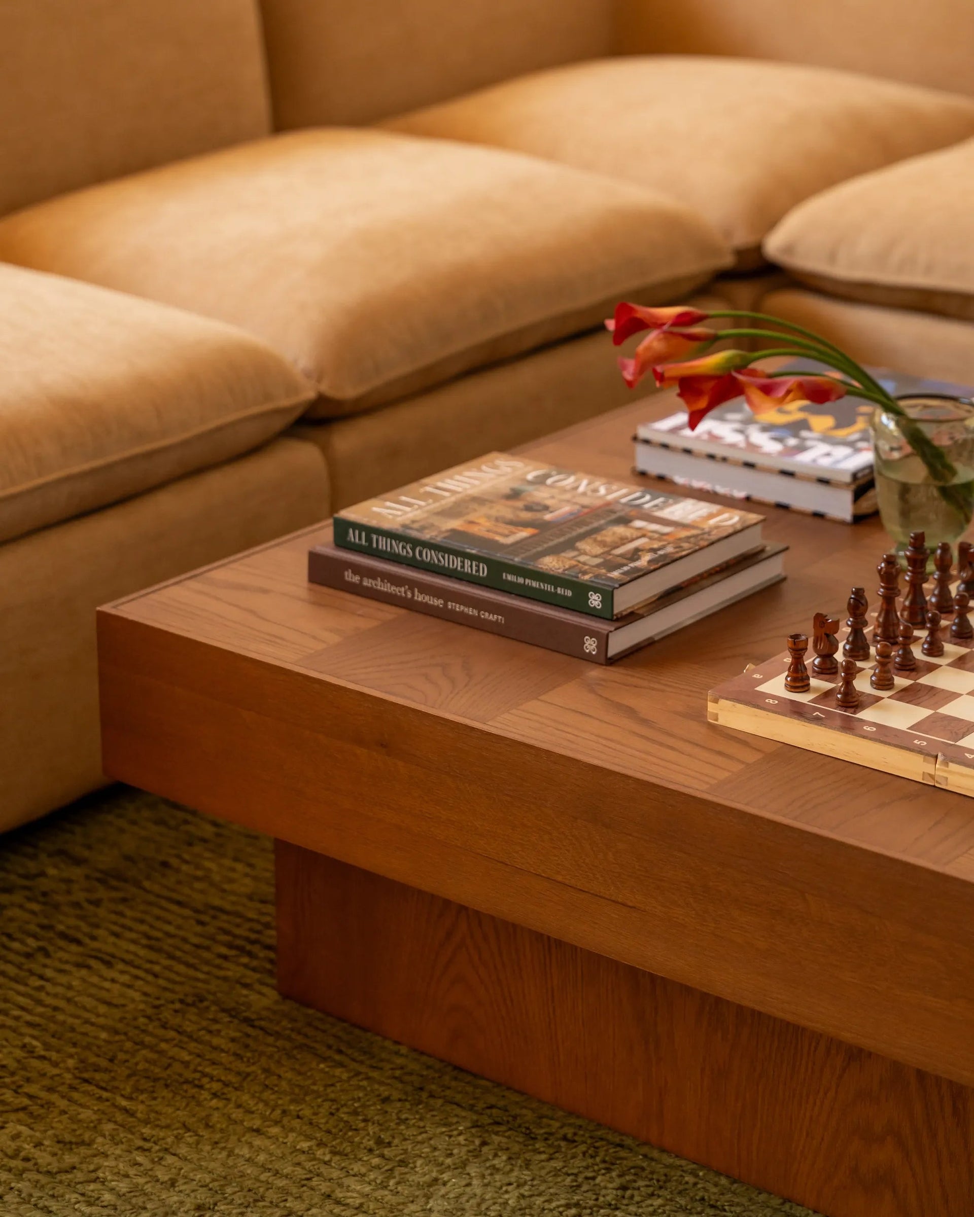Check Coffee Table - Deep Oak