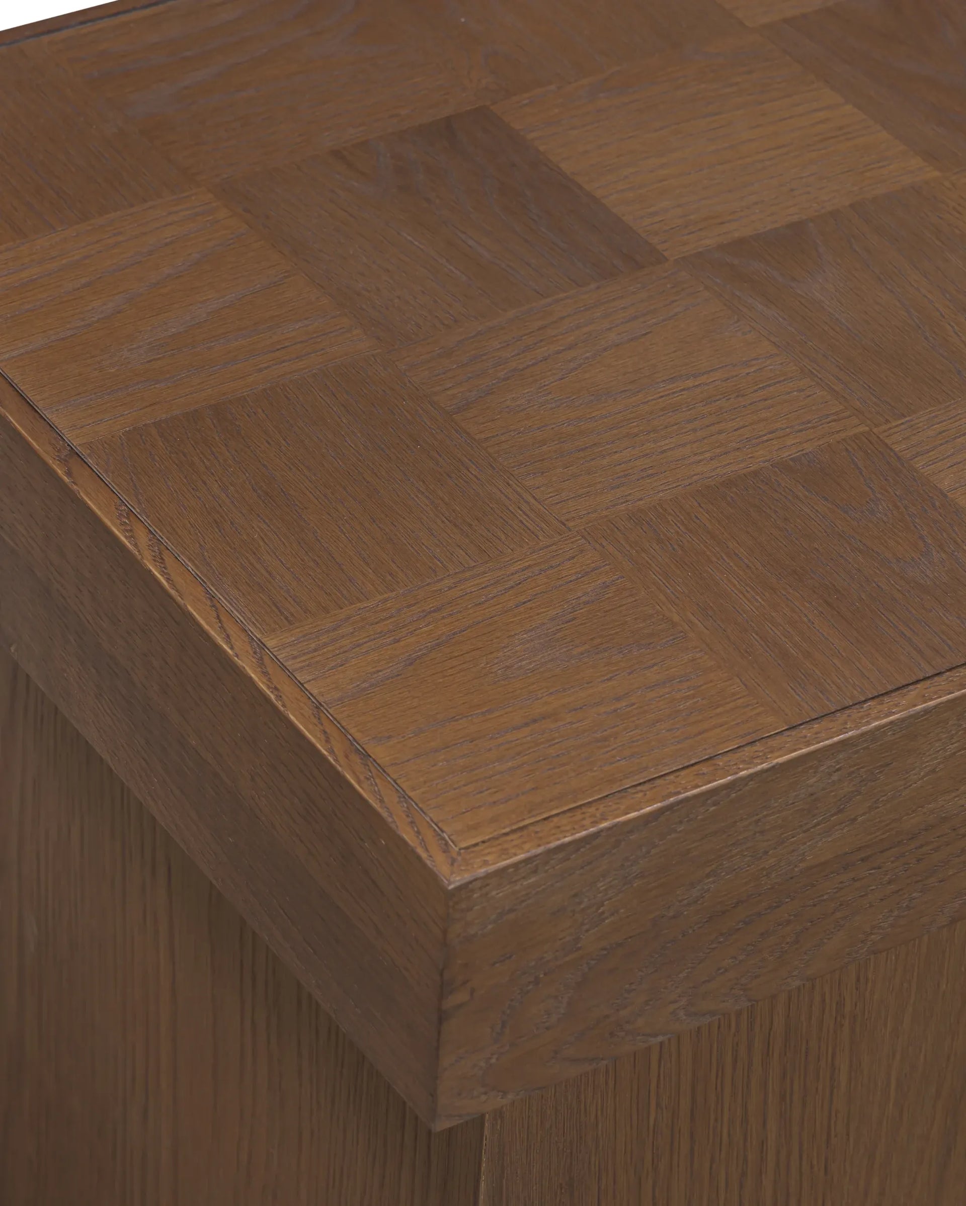 Check Side Table - Deep Oak
