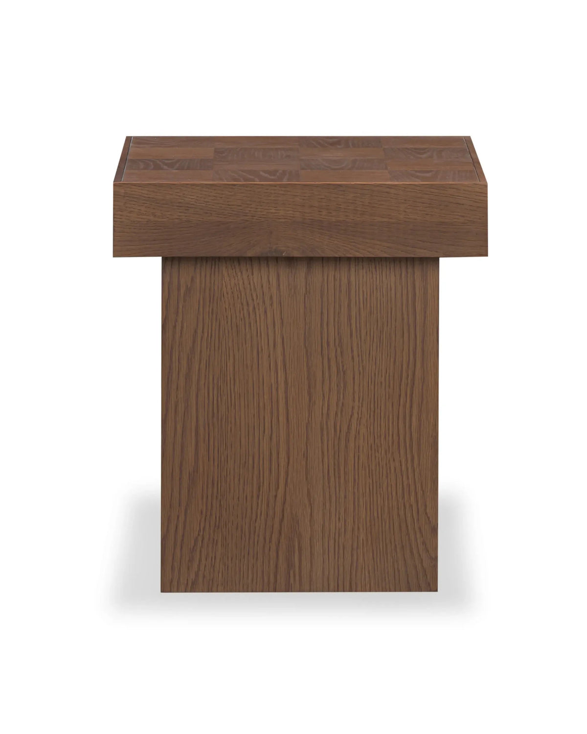 Check Side Table Large - Deep Oak