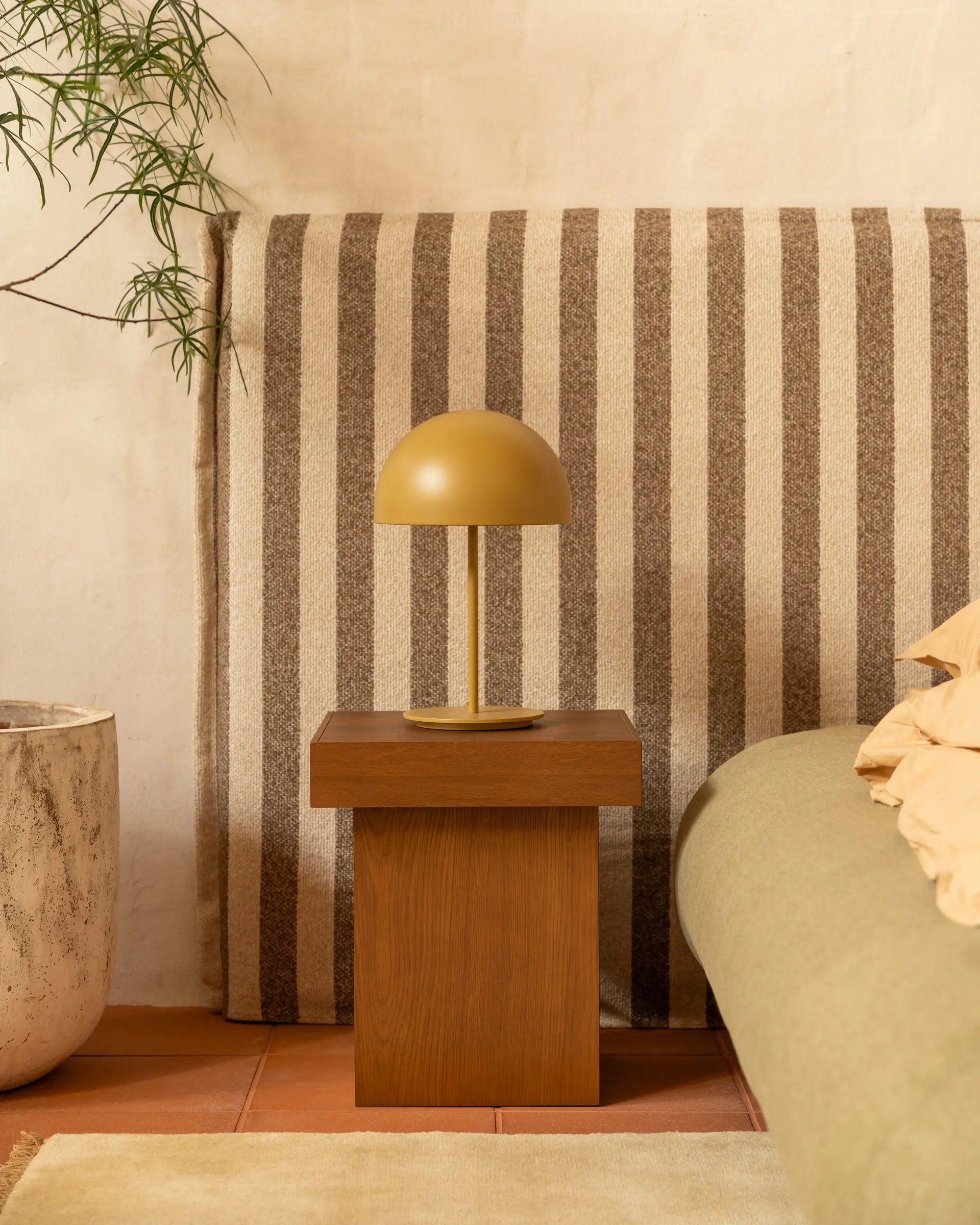 Check Side Table - Deep Oak