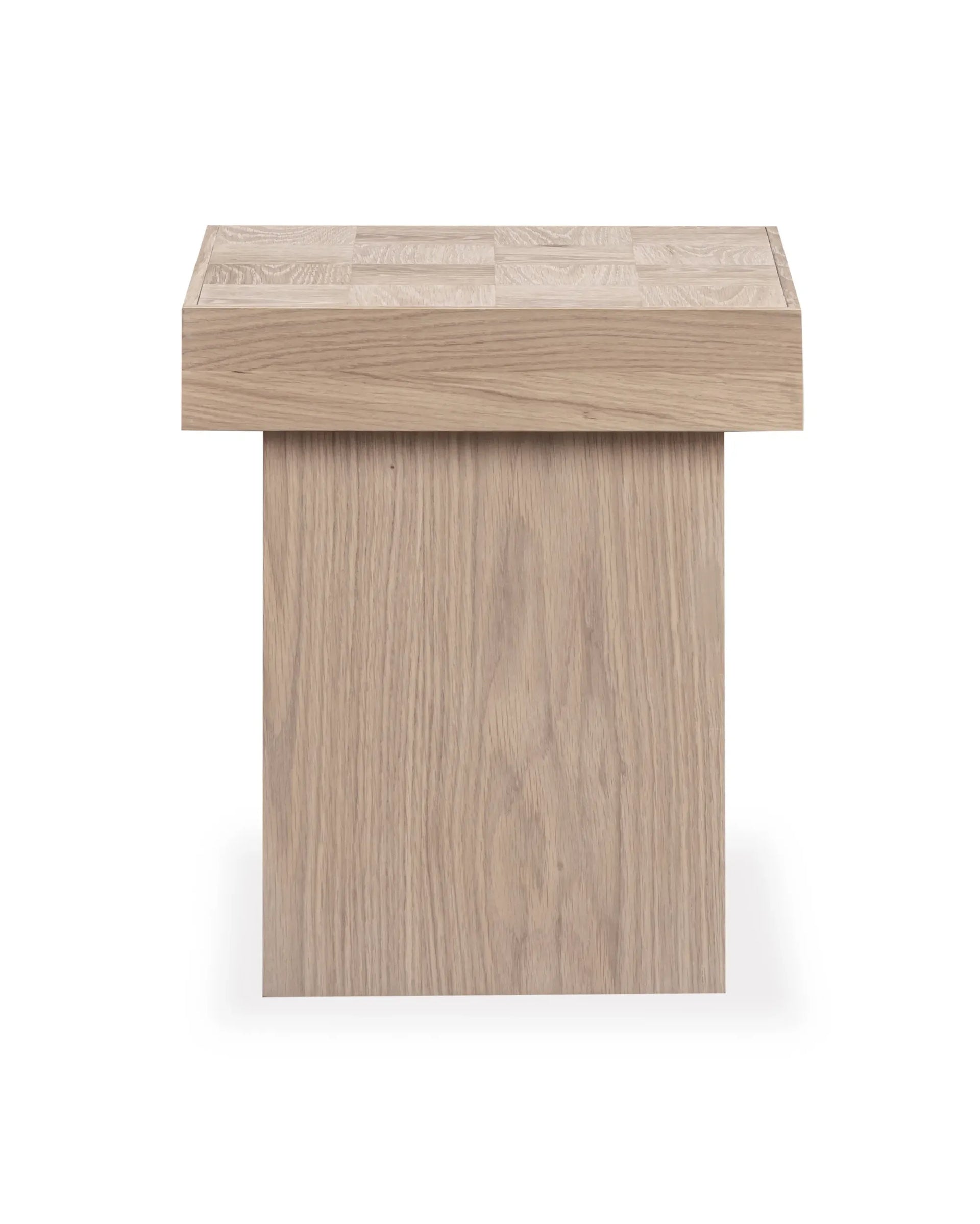 Check Side Table - Oak