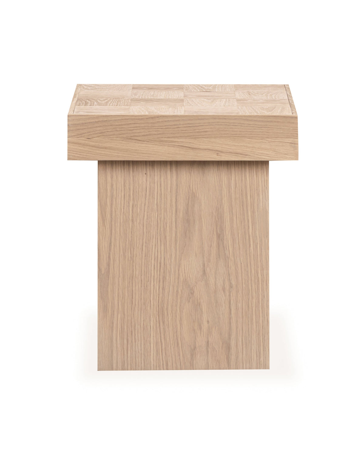 Check Side Table - Oak