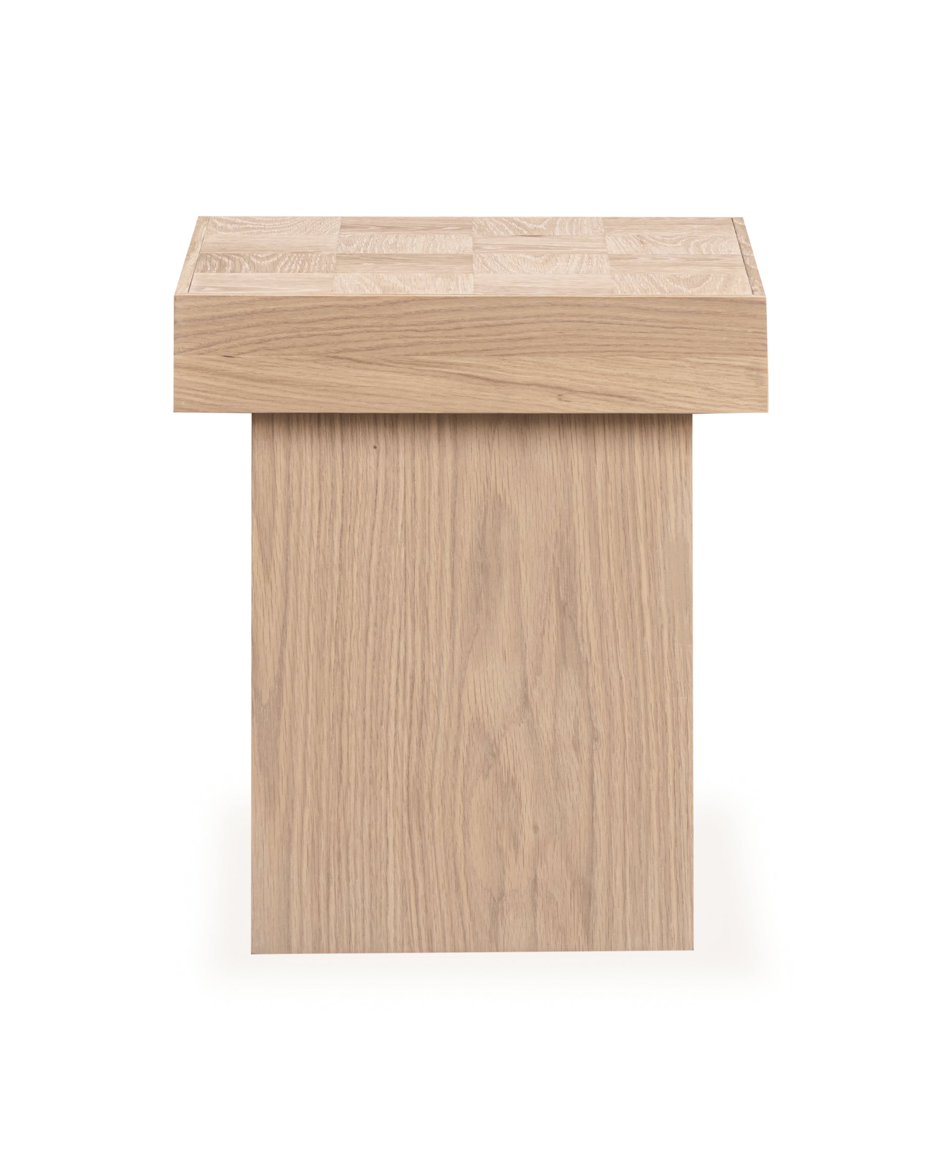 Check Side Table - Oak