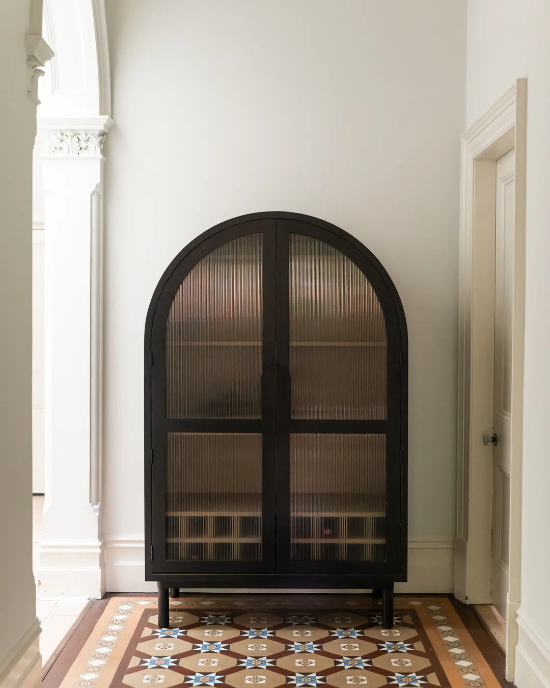 Vault Bar Cabinet - Frosted Glass