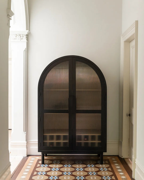 Vault Bar Cabinet - Frosted Glass