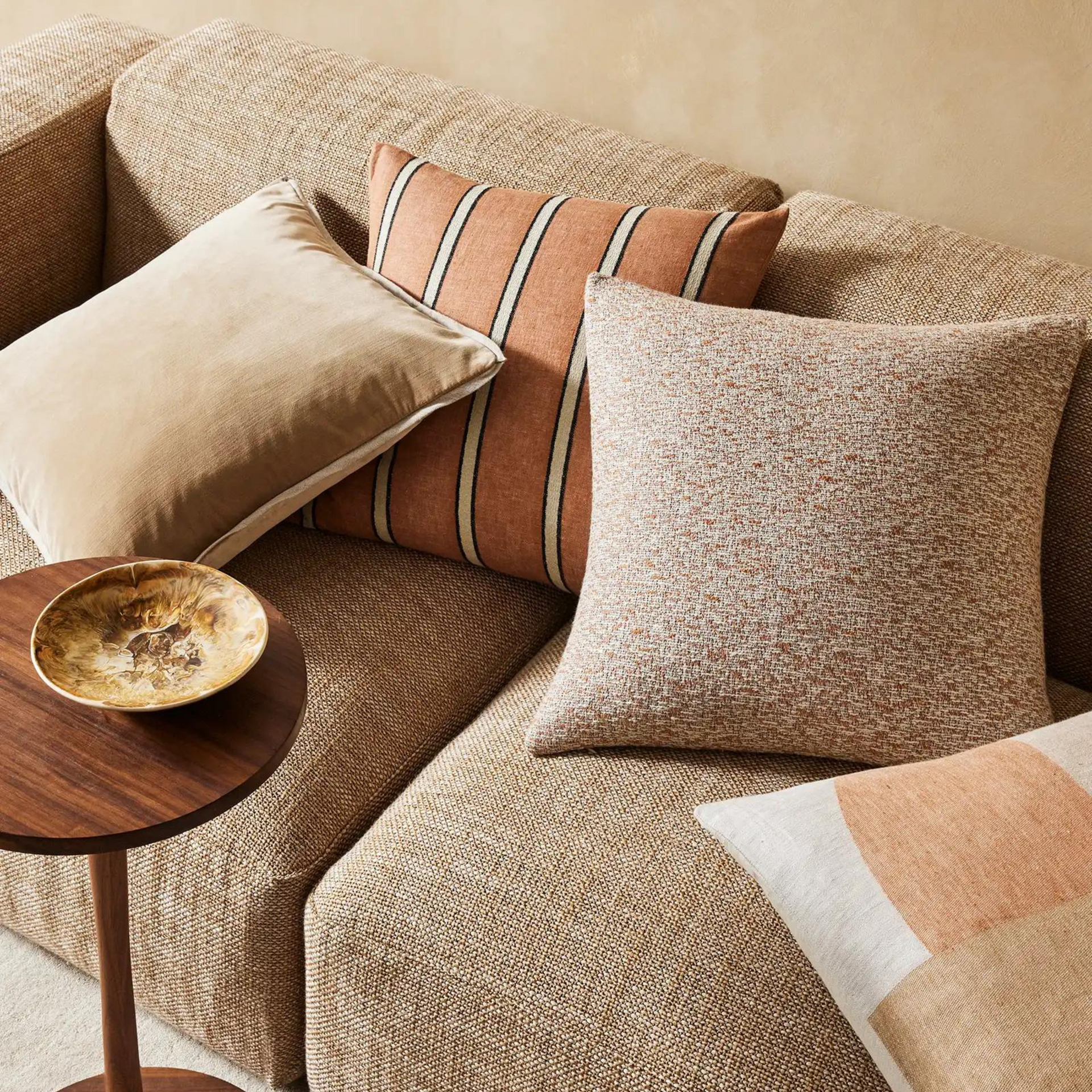 Vinnie Cushion 50cm x 50cm - Terracotta