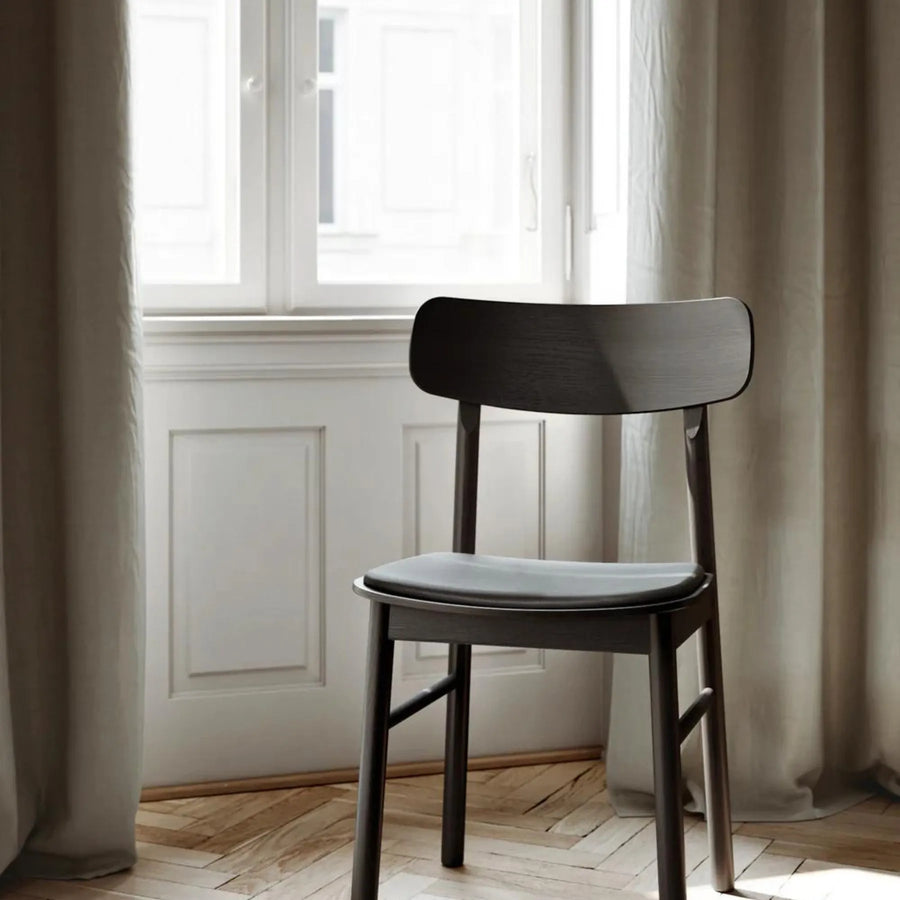 Soma Dining Chair - Black / Leather