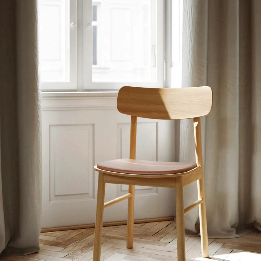 Soma Dining Chair - Oak / Leather