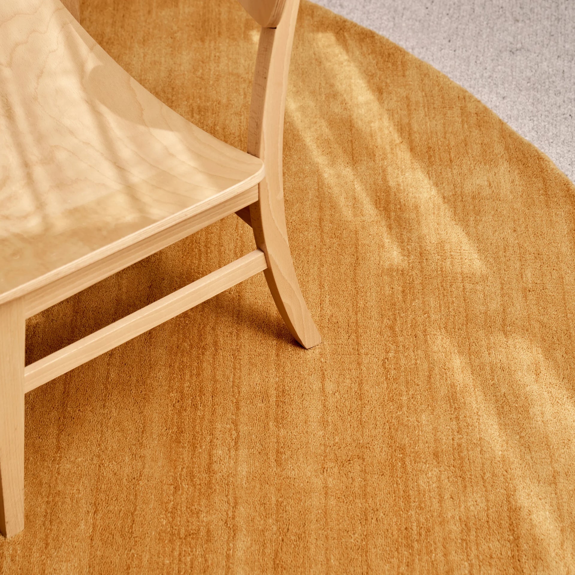 Pure Round Rug - Mustard 250cm x 250cm