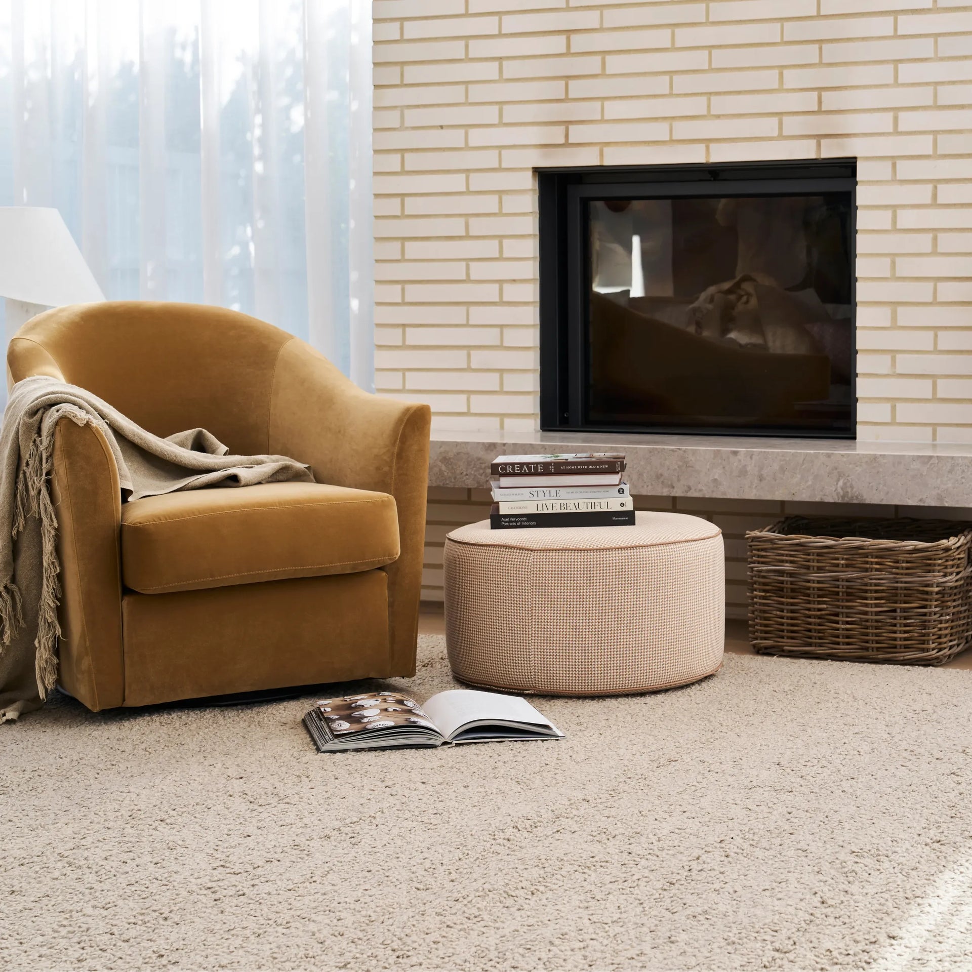 Plush Rug - Stone 250cm x 350cm