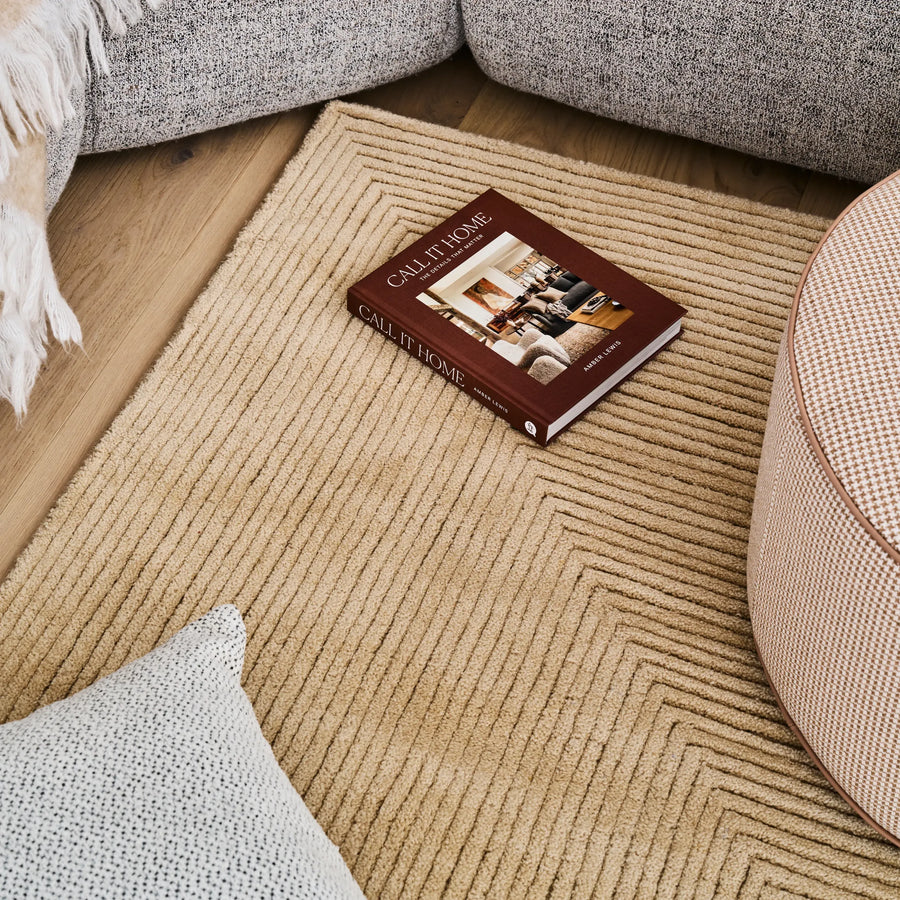 Stripe Rug - Ivory 200cm x 300cm