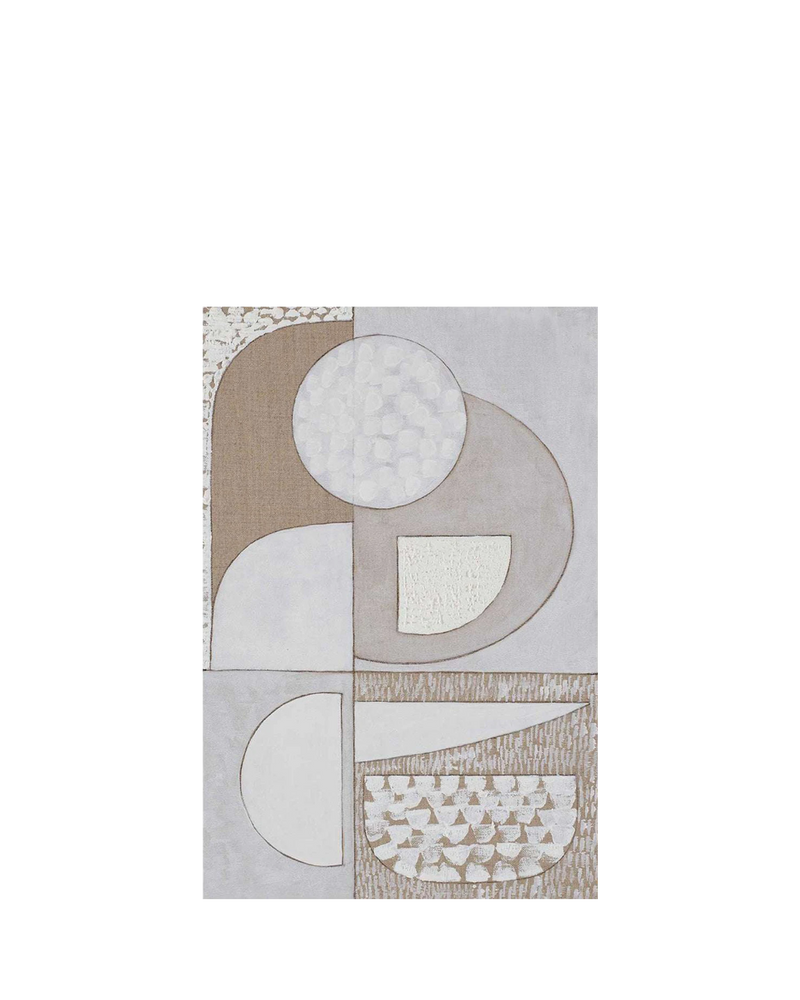 White Stucco 1 Canvas Print 46cm x 30cm White Frame