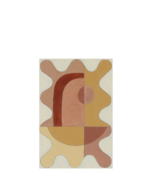 Wiggle Blush Canvas Print 76cm x 51cm