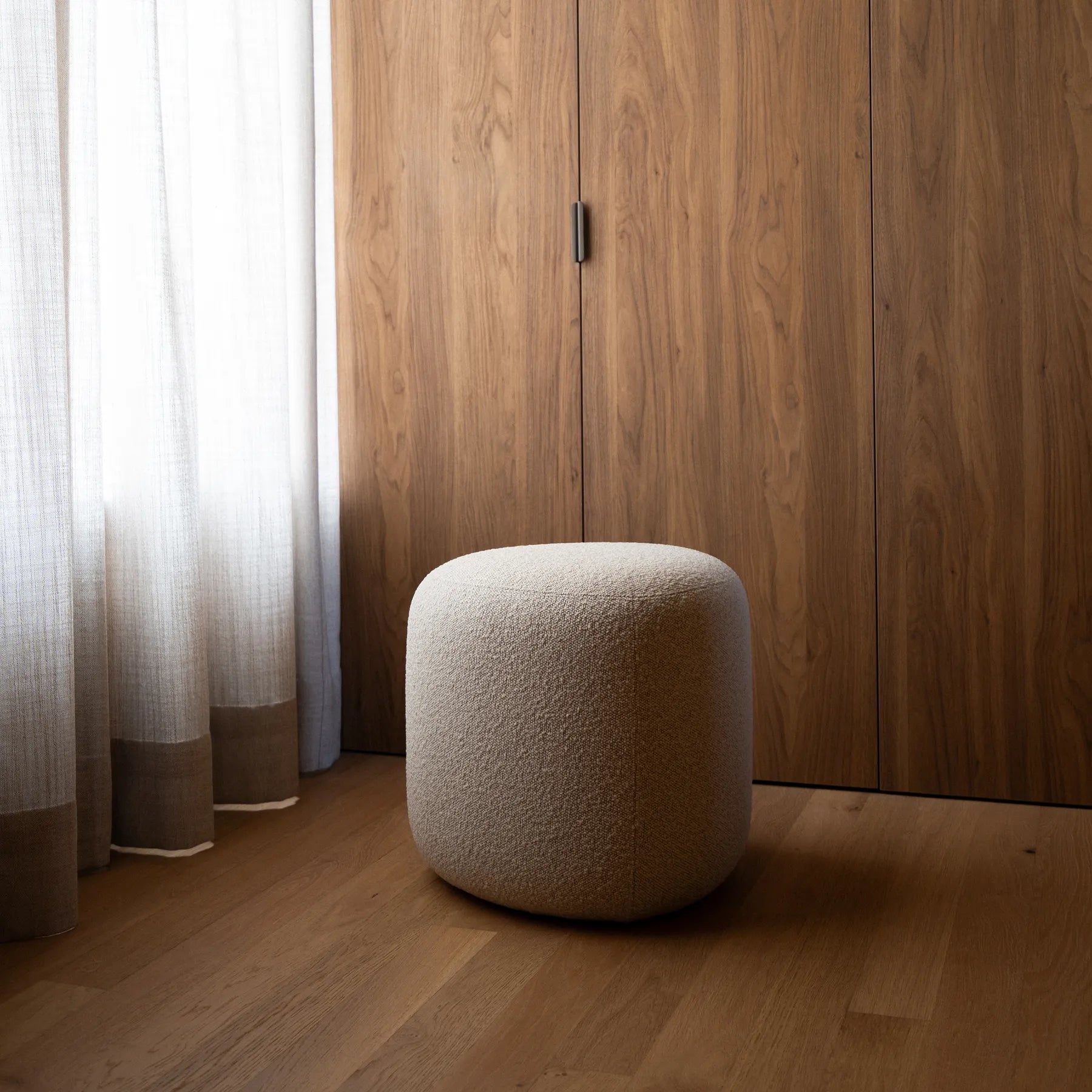 Alaska Ottoman - Copenhagen Grey