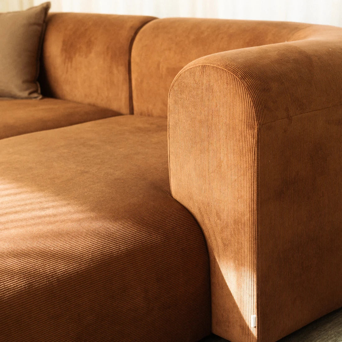 Berg Right Chaise Module - Corduroy Cocoa