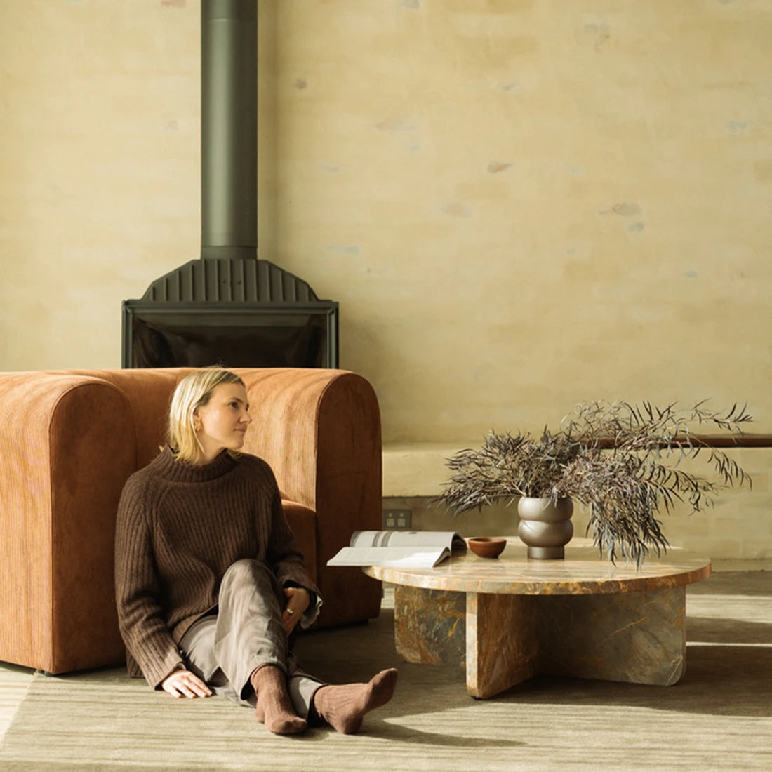 Berg Armchair - Corduroy Cocoa