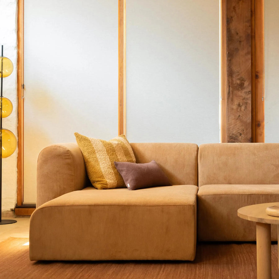 Berg 4 Seater RHF Chaise Sofa - Corduroy Fawn