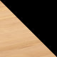 Hut Stool Mid - Oak/Black