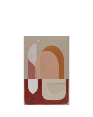 Crimson Red Arch Canvas Print 76Cm x 50Cm