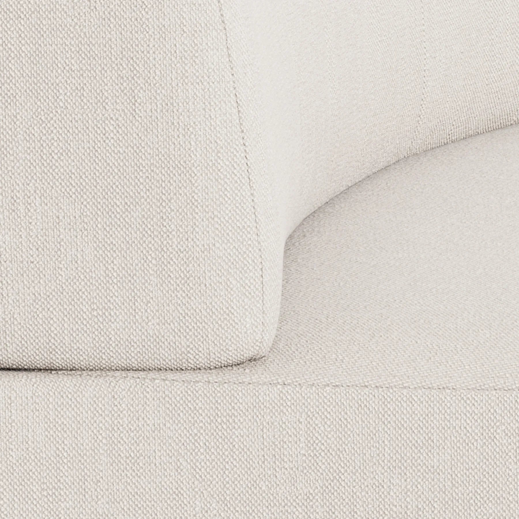 Stretch Angled Corner Module - Silex Off White