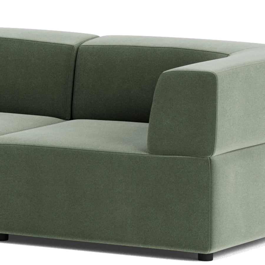 Stretch Angled Corner Sofa - Opal Ocean