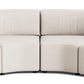 Stretch Large Angled Corner Sofa - Silex Off White