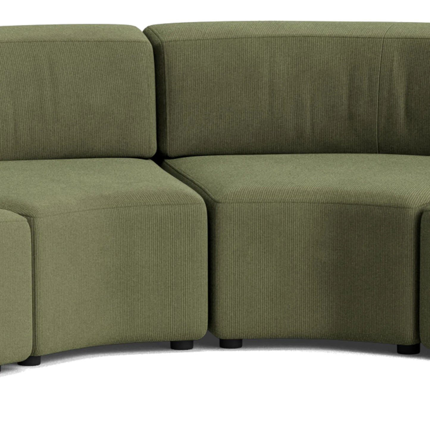 Stretch Large Angled Corner Sofa - Corduroy Forest