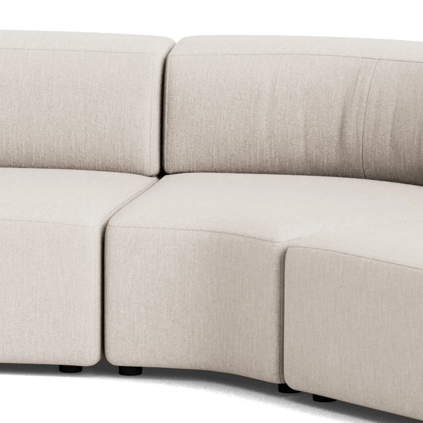 Stretch Large Closed Chaise Sofa - Silex Off White