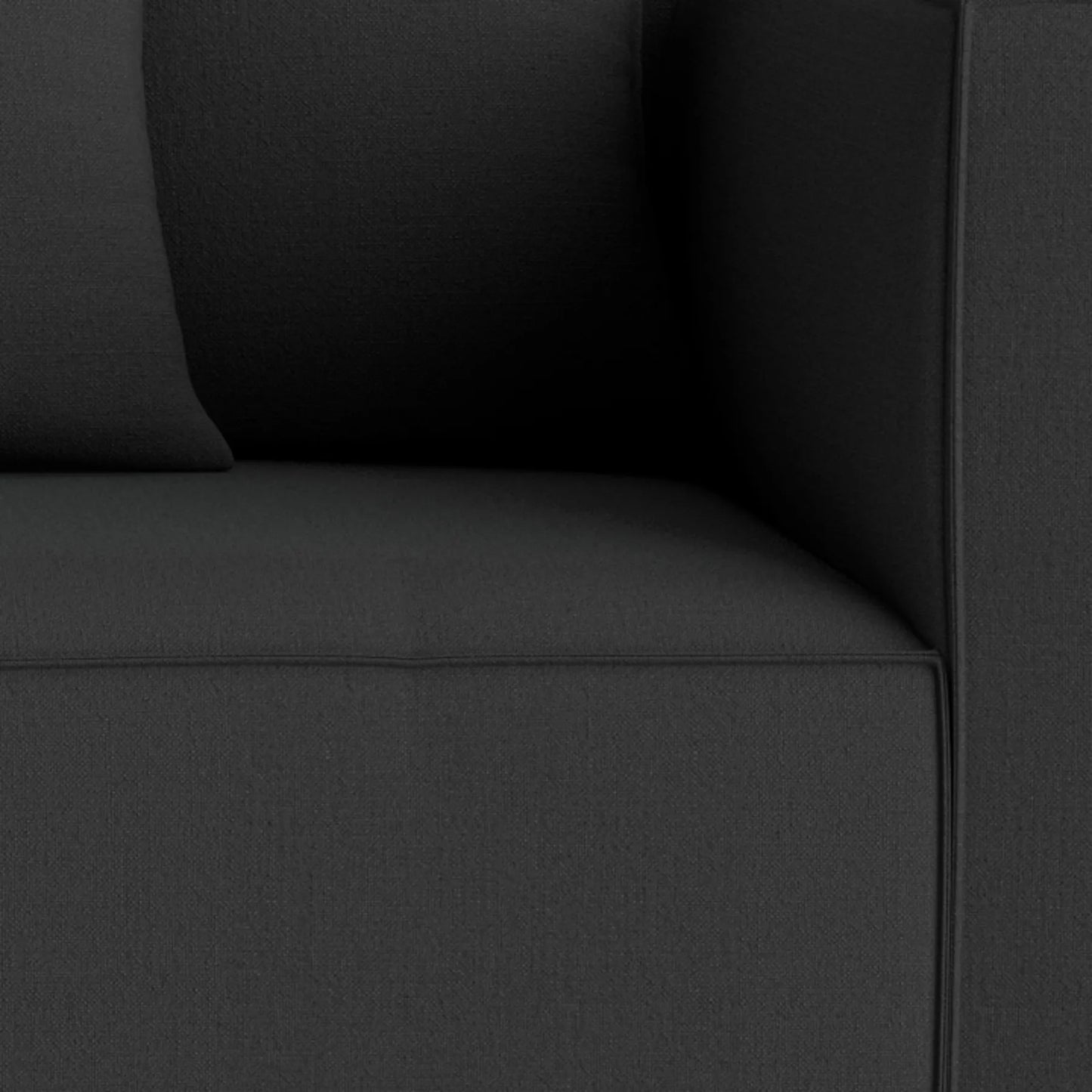 Block 4 Seater Sofa - Siena Charcoal