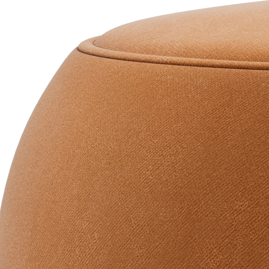 Roll Small Ottoman - Opal Ochre
