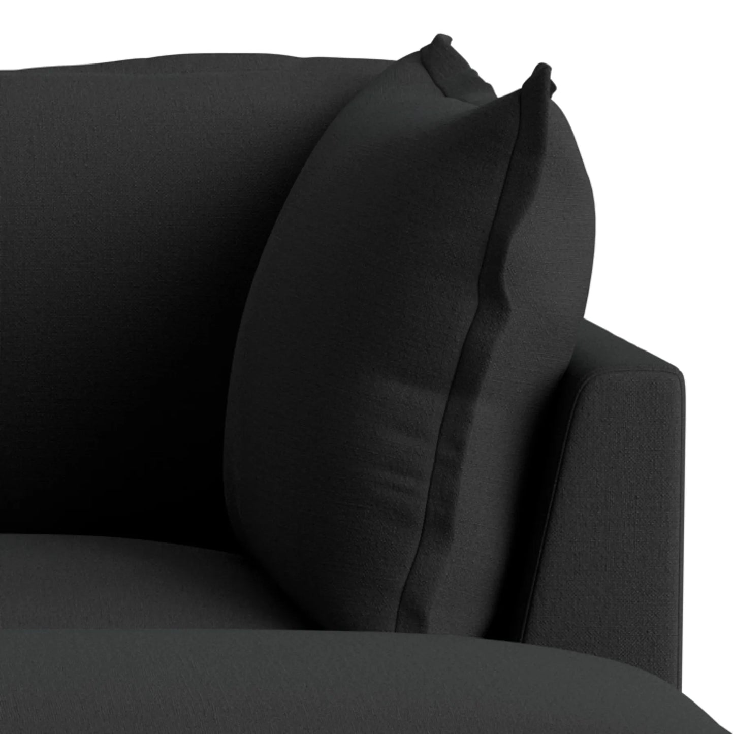 Seam 3 Seater Chaise Sofa - Siena Charcoal