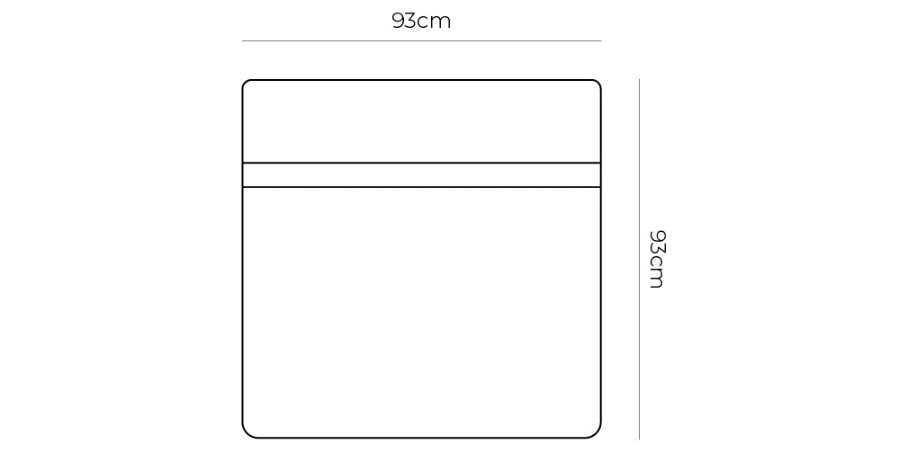 Stretch Armless Middle Module - Fleck Olive dimensions