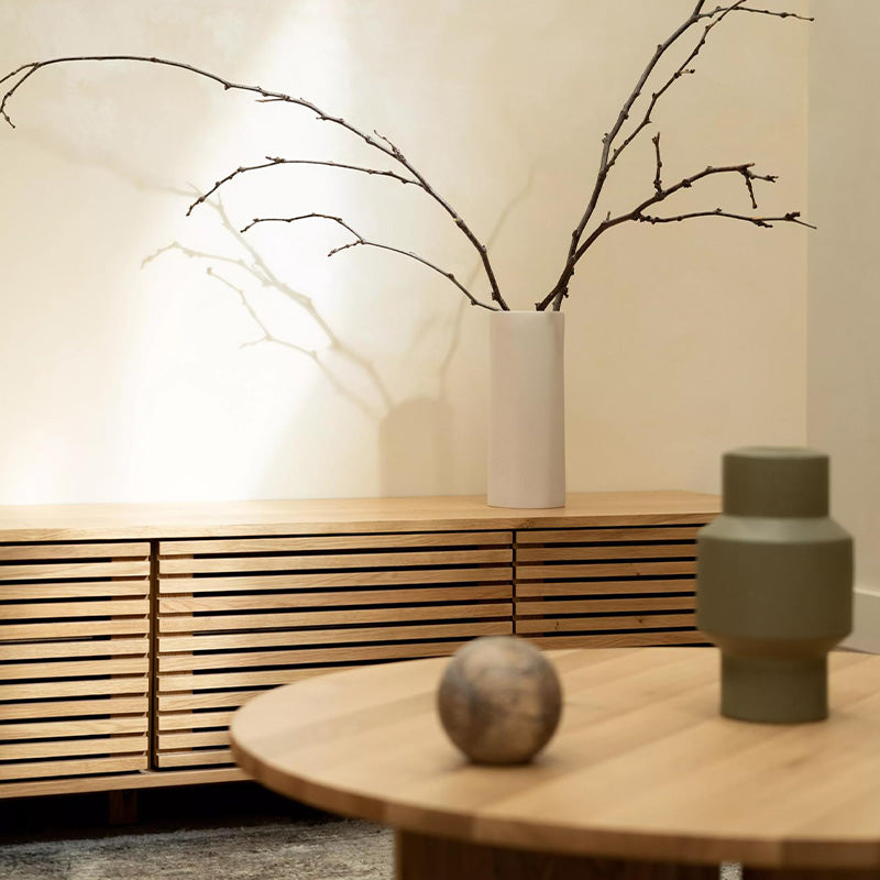 Edge Round Coffee Table - Oak