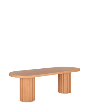 Flock Outdoor Dining Table 240cm - Terracotta Concrete