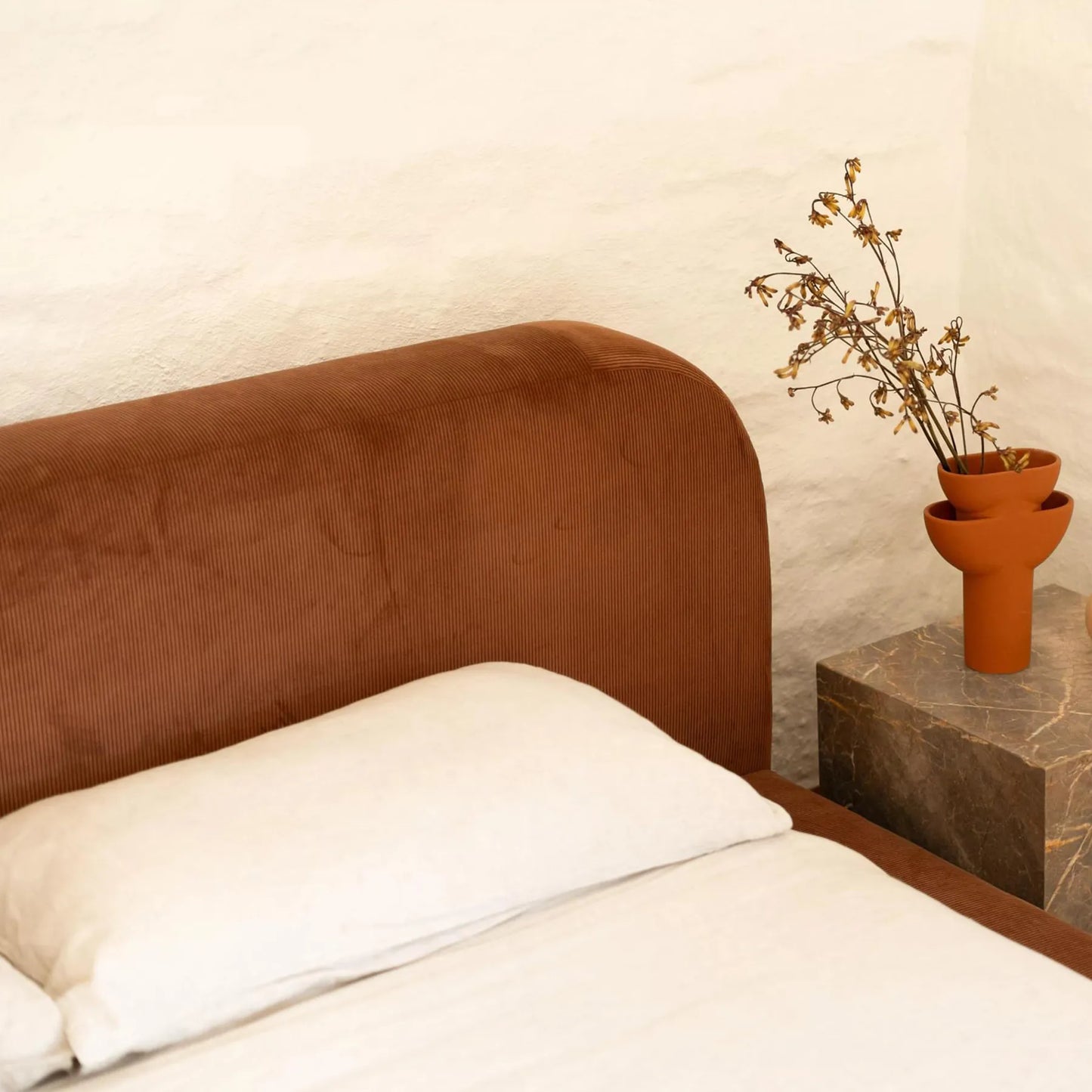Floss King Bed - Corduroy Cocoa