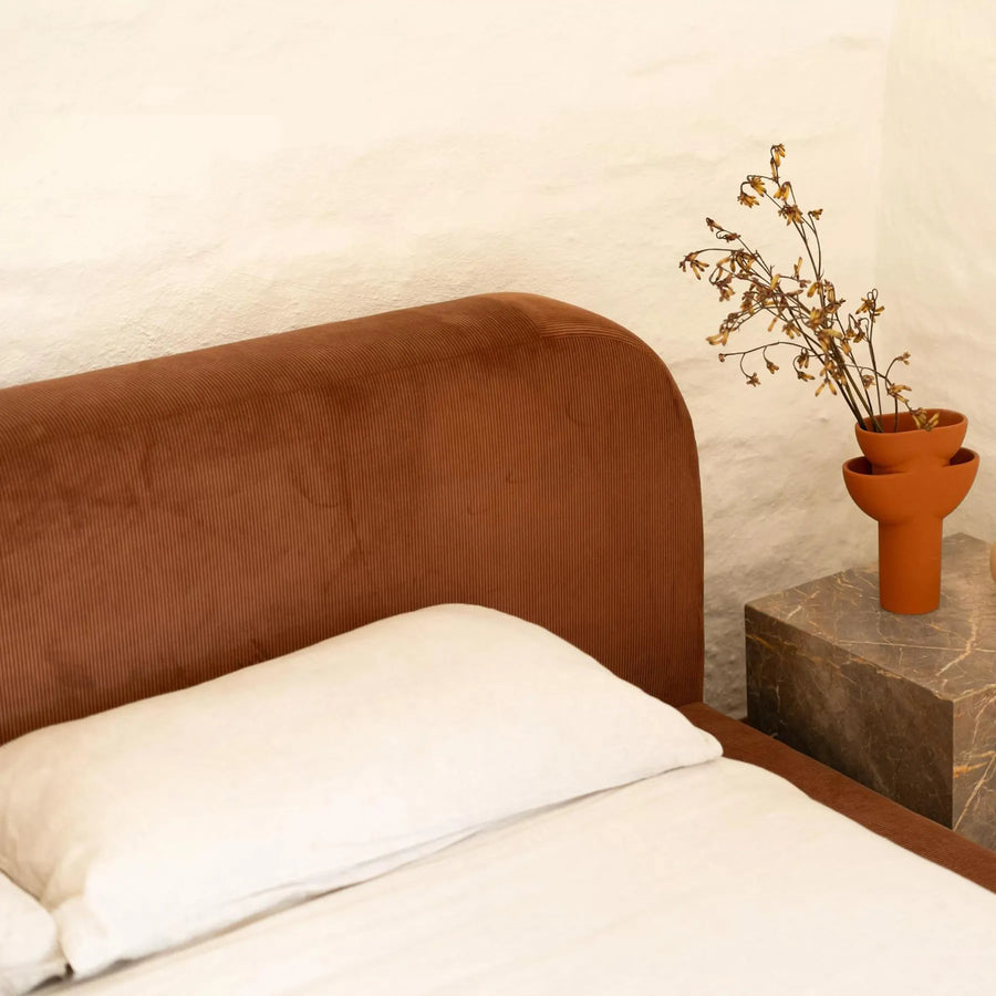 Floss King Bed - Corduroy Cocoa