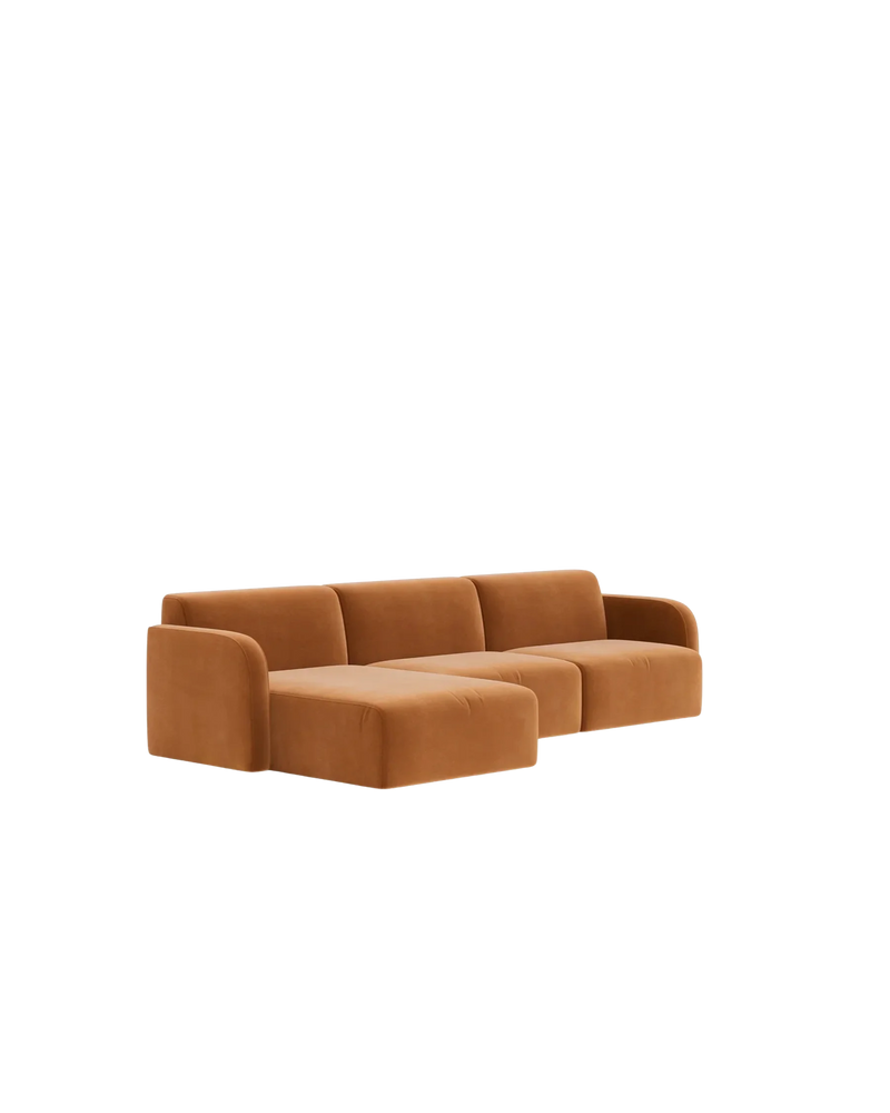 Jam 4.5 Seater LHF Chaise Sofa - Opal Ochre