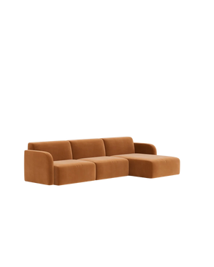 Jam 4.5 Seater RHF Chaise Sofa - Opal Ochre